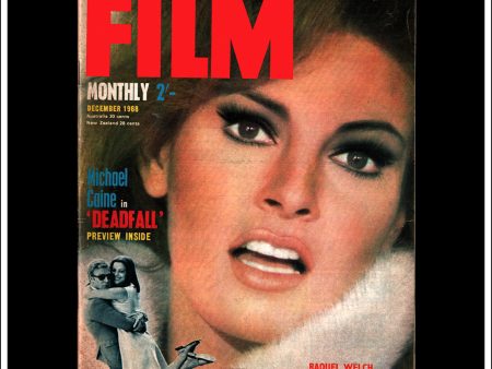 Photoplay Film Magazine, December, 1968, Vol. 19, No. 12. Raquel Welch, Michael Caine   Deadfall Cover. Discount