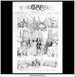 The Prince And Princess Of Wales At Bradford. Antique Print, Wood Engraving, The Graphic Front Page, July 1st, 1882. Supply