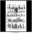 Sketches At Hong Kong. Antique Print, Wood Engraving, The Illustrated London News Full Page, December 30th, 1882. Supply