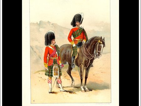 The 72nd Seaforth Highlanders, Her Majesty s Army. Antique Print c. 1890. Supply