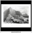 Scene On The Giants Causeway, Co. Antrim, Ireland. Antique Print, Steel Engraving c. 1840. For Discount