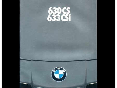 BMW 630 CS 633 CSi Sales Brochure For 1977. Fashion