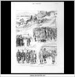 A Highland Athletic Meeting. Antique Print, Wood Engraving, The Graphic Full Page, July 14th, 1883. Cheap