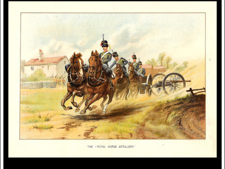 The Royal Horse Artillery, Her Majesty s Army. Antique Print c. 1890. Online