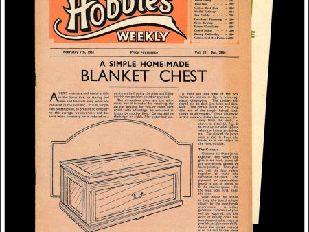 Hobbies Weekly Magazine, Vol. 111, No. 2884, February 7th, 1951. Plan For A Model Of A Coles Mobile Crane. Online Hot Sale