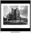 Remains Of Kelso Abbey Church, Roxburghshire, Scotland. Antique Print, Copper Plate Engraving 1814 Sale