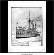 The British Navy: H.M.S. Agamemnon, The Illustrated London News Full Page, January 10th, 1885. Cheap