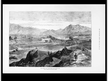 The Afghan War: Jellalabad From Piper s Hill. Antique Print, Wood Engraving, The Illustrated London News Full Page, February 1st, 1879. Online