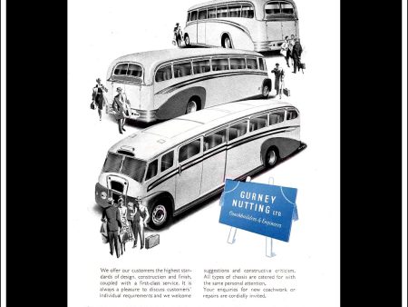 Gurney Nutting Ltd. Bus Coach. Original Vintage Advert From February, 1952. Online