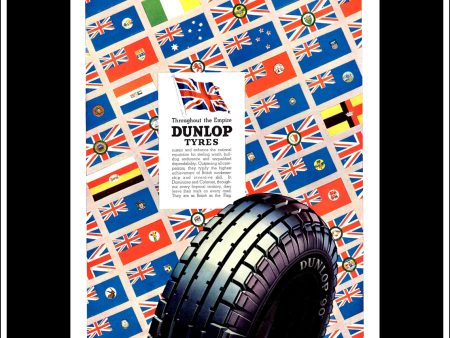 Dunlop Tyres Advert. Original Vintage Advert From May 19th, 1937. Discount