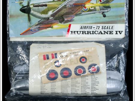 Airfix Hawker Hurricane IV R.P. 1:72 Scale Kit. Vintage Red Stripe Bag. For Cheap