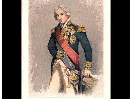 Lord Nelson, Her Majesty s Navy. Antique Print c. 1890. For Discount