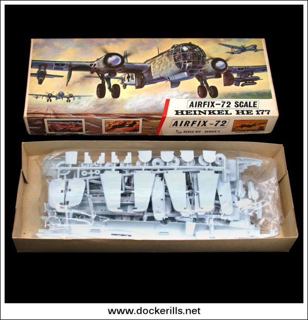 Airfix Heinkel HE 177. 1:72 Scale Kit. Vintage Red Stripe Box. Cheap