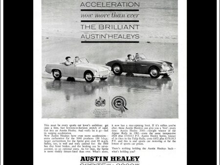 Austin Healey Sprite Mk II & 3000 Mk II. Original Vintage Advert From May 1962. Online now