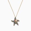 Watercolors 14K Gold Sapphire & Diamond Starfish Pendant, 1.27 TCW on Sale