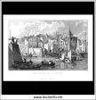 The Barbican, Pool, & C., Devonshire, England. Antique Print, Steel Engraving 1832. Online now