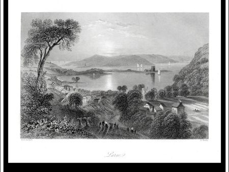 Larne, Co. Antrim, Northern Ireland. Antique Print, Steel Engraving c. 1840. Supply