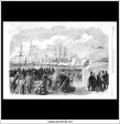 The International Naval Festival At Portsmouth The Reine Hortense Leaving Portsmouth Harbour. Antique Print, Wood Engraving, The Illustrated London News Full Page, September 16th, 1865. Online Hot Sale