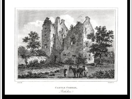 Castle Comrie, Perthshire, Scotland. Antique Print, Copper Plate Engraving 1806. For Discount