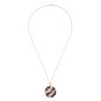 14K Rose Gold Espresso and White Diamond Pendant, 1.65 TCW Online now