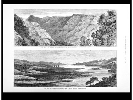 The Zulu War: Helpmakaar, Near Rourke s Drift   On The Lower Tugela. Antique Print, Wood Engraving, The London Illustrated News Full Page, February 22nd, 1879. Discount