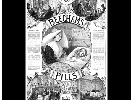 Beecham s Pills. Original Vintage Advert From June 25th, 1887. Discount