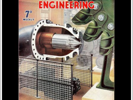 Wonders Of World Engineering Magazine No. 23. 1937. Cover - A Pelton Wheel, A Turbine Used For Converting The Energy Of Falling Water Into Electrical Energy. Supply