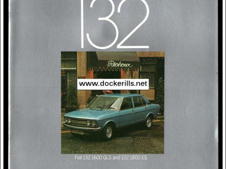 Fiat 132 Sales Brochure For 1978. Supply