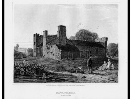 Yanwath Hall, Westmoreland, England. Antique Print, Copper Plate Engraving 1814 Supply