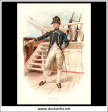 Post Captain (18th Century), Her Majesty s Navy. Antique Print c. 1890. Online Sale