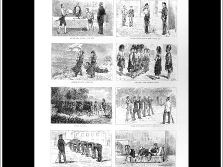 Passages In The Life Of A Subaltern. Antique Print, Wood Engraving, The Graphic Full Page, April 22nd, 1876. Online Hot Sale