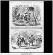 Sketches From New Zealand, A Maori Exodus. Antique Print, Wood Engraving, The Illustrated London News Full Page, February 1st, 1862. Online now