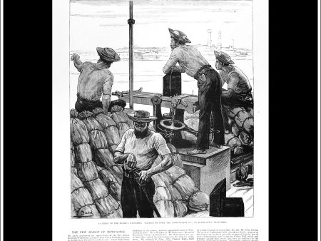 The Bombardment Of Alexandria: Sketch By Our Special Artist. Antique Print, Wood Engraving, The Illustrated London News Full Page, July  29th, 1882. Online Hot Sale