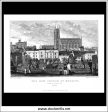 The New Church At Margate, From Austins Row, Kent, England. Antique Print, Steel Engraving 1829. For Discount