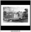 Port Eliot, Cornwall, England. Antique Print, Steel Engraving c. 1830. Sale