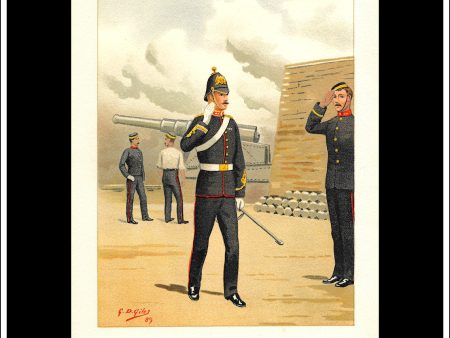 The Royal Artillery, Her Majesty s Army. Antique Print c. 1890. Online now