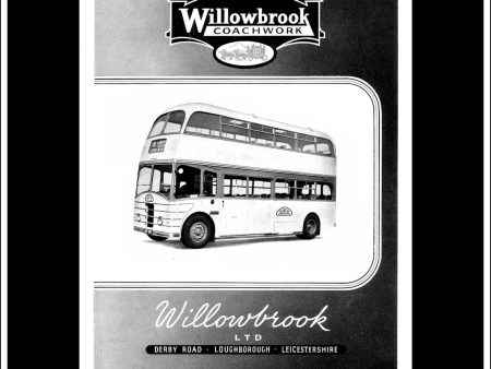 Willowbrook Double-Decker Bus. Original Vintage Advert From July, 1951. Online Hot Sale