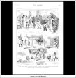 Scenes Of Australian Life. Antique Print, Wood Engraving, The Graphic Full Page, February 26th, 1876. Supply