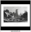 Tretwr, Brecknockshire, Wales. Antique Print, Steel Engraving c. 1846. Hot on Sale