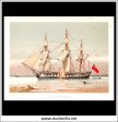 A 42-Gun Frigate About 1780, Her Majesty s Navy. Antique Print c. 1880. Online Hot Sale