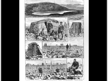 The Ben Nevis Sumit Observatory. Antique Print, Wood Engraving, The Illustrated London News Full Page, July 14th, 1883. Hot on Sale