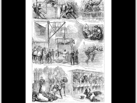 The Zulu War: Sketches At The Victoria Docks On The Departure Of The 17th Lancers. Antique Print, Wood Engraving, The London Illustrated News Full Page, March 8th, 1879. Online now