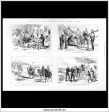 The War In Egypt: Sketches By Our Special Artists. Antique Print, Wood Engraving, The Illustrated London News Full Page, August 26th, 1882. Sale