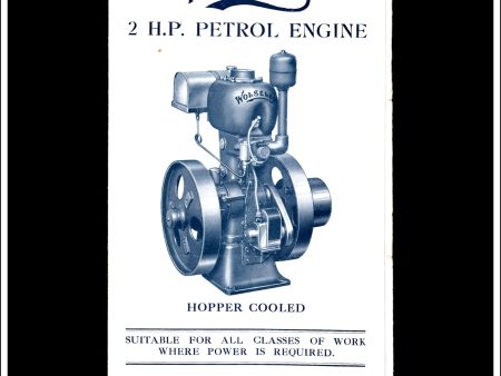 Wolseley Petrol Engines Catalogue   Brochure   Price List, 1935. Supply