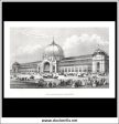 The International Exhibition, 1862. Antique Print, Steel Engraving c. 1865. Sale