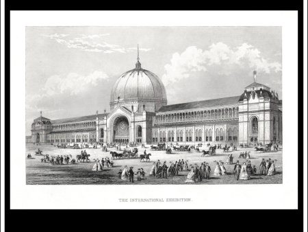 The International Exhibition, 1862. Antique Print, Steel Engraving c. 1865. Sale