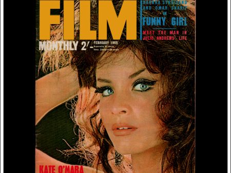 Photoplay Film Magazine, February, 1969, Vol. 20, No. 2. Kate O Mara Cover. Supply