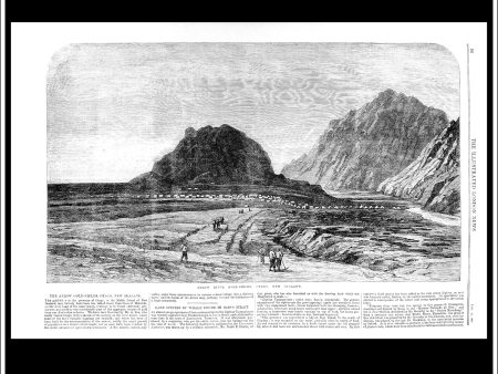 Arrow River Gold-Field Otago, New Zealand. Antique Print, Wood Engraving, The Illustrated London News Full Page, January 26th, 1867. Online