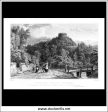 Trematon Castle, Cornwall, England. Antique Print, Steel Engraving 1832. For Discount