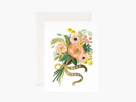 Best Wishes Bouquet Card on Sale